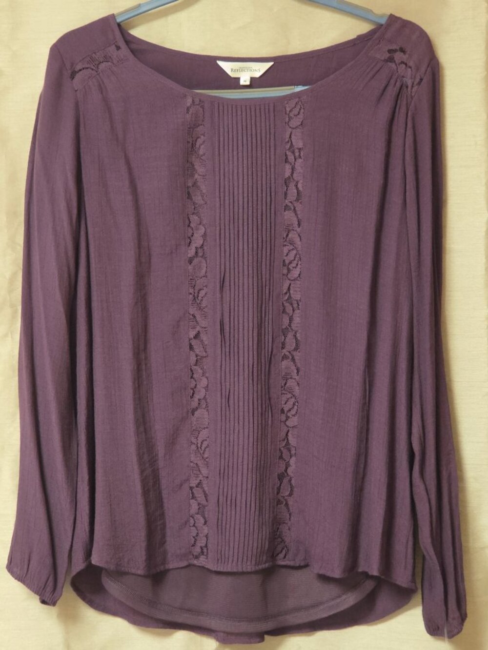 Northern Reflections Women's Eggplant Color Blouse, Size M